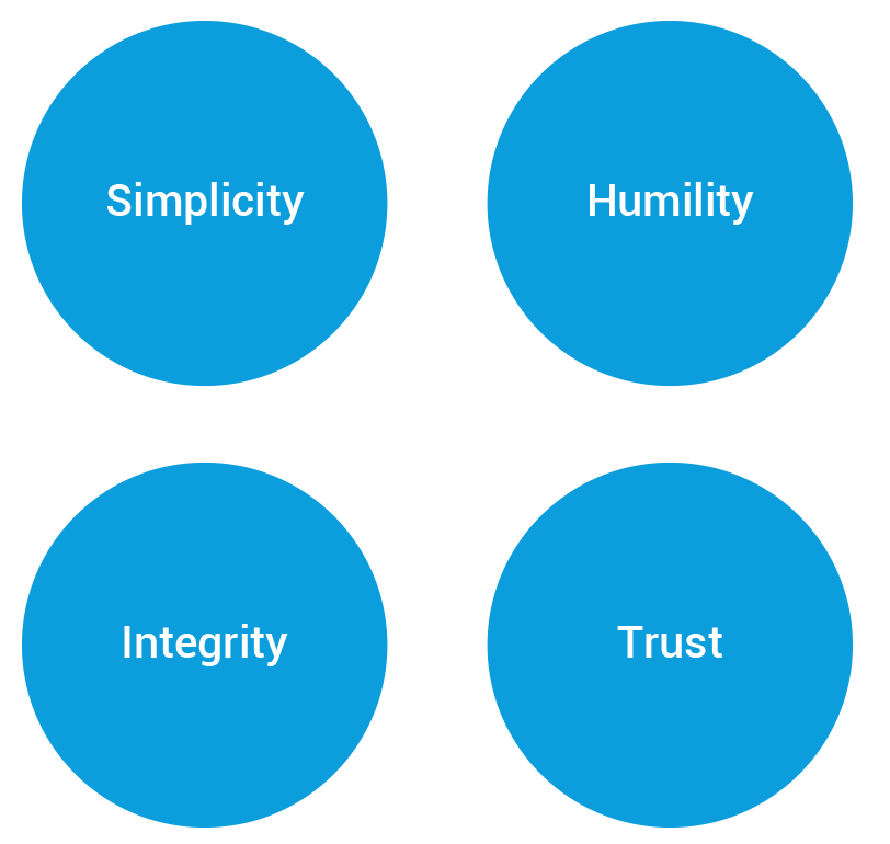 our core values graphic